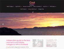 Tablet Screenshot of coolcottagesscotland.com